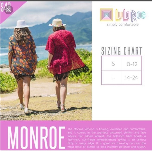 LULAROE MONROE KIMONO - Picture 8 of 8